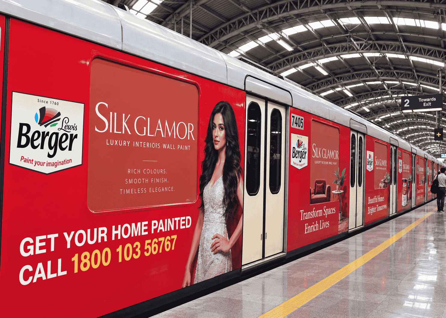 Train wrap branding
