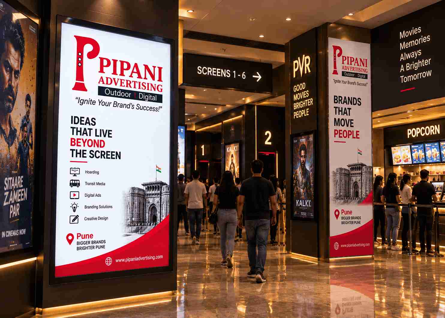 Big screen advertising